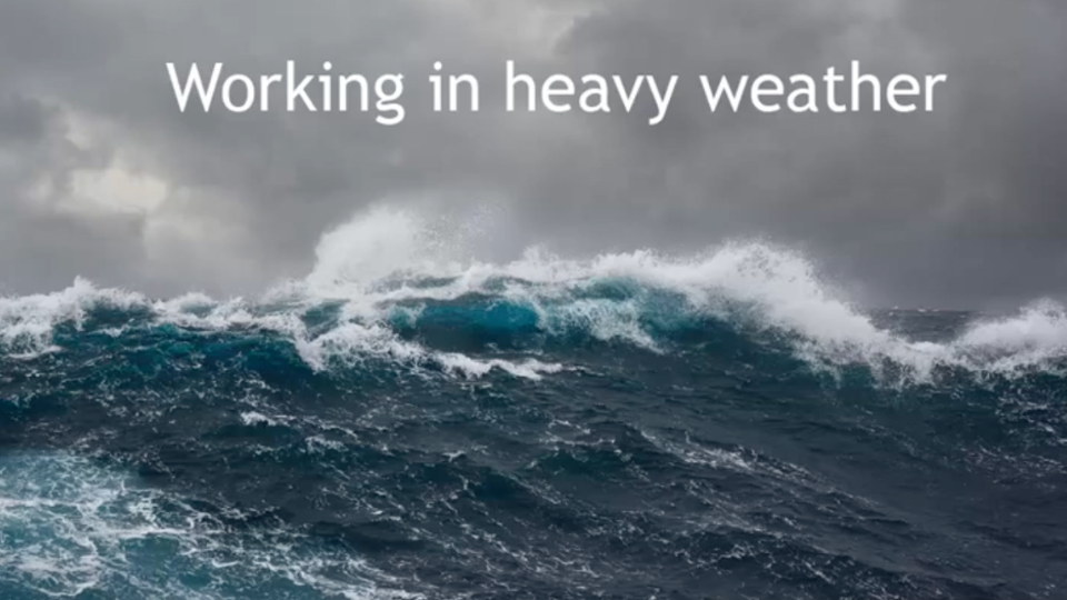 5.12 Working in Heavy Weather